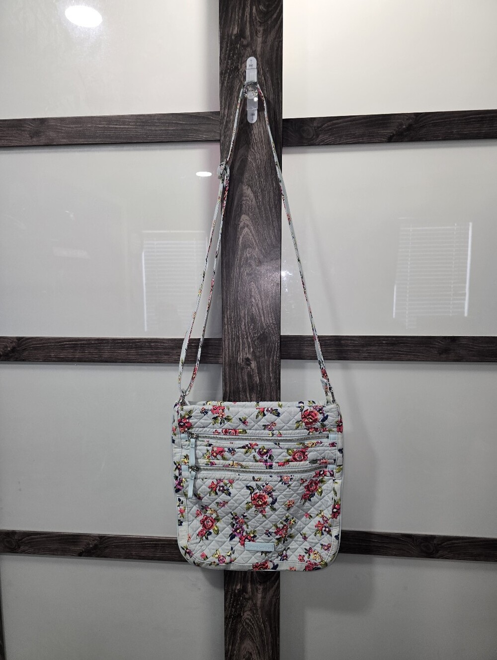 Triple Zip Hipster Crossbody Bag in Water Bouquet